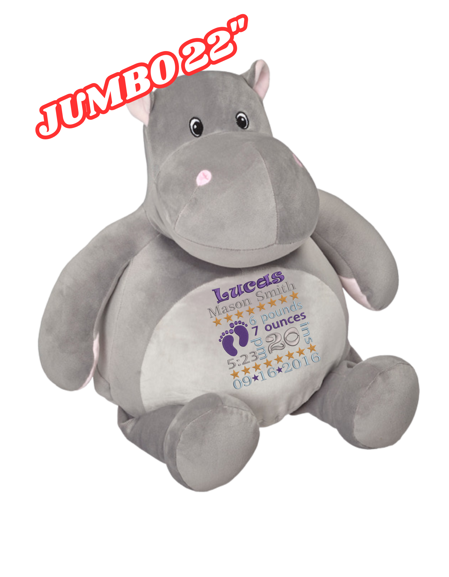 Jumbo Stan The Squishy Hippo